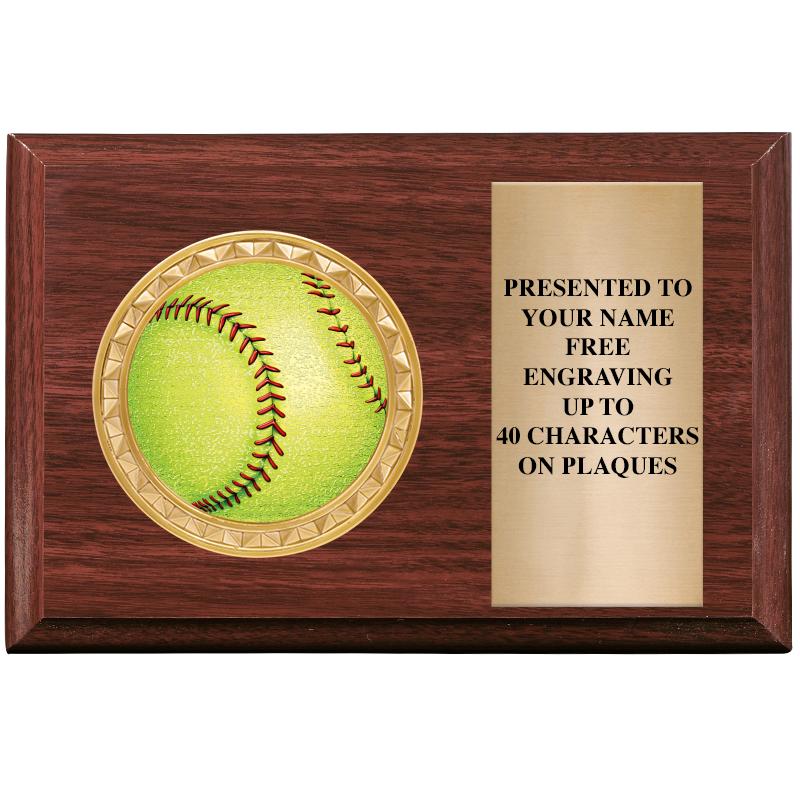 6" X 4" WOOD INSERT PLQ