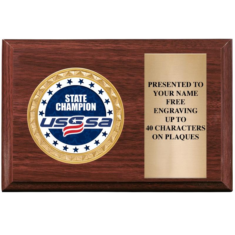 6" X 4" WOOD INSERT PLQ