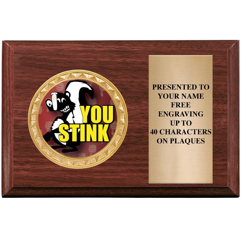 6" X 4" WOOD INSERT PLQ