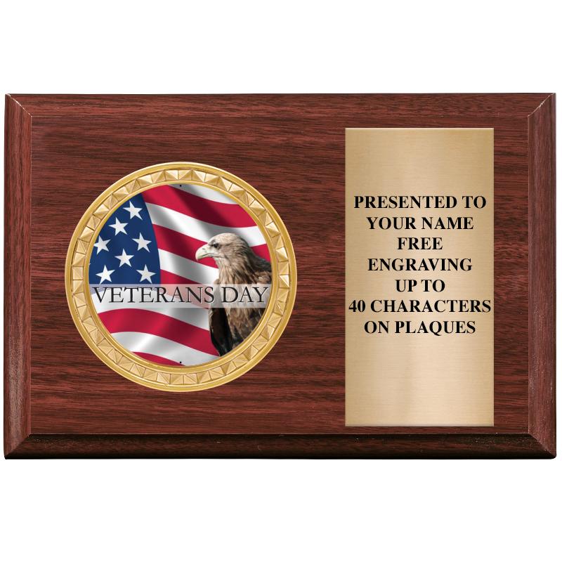 6" X 4" WOOD INSERT PLQ