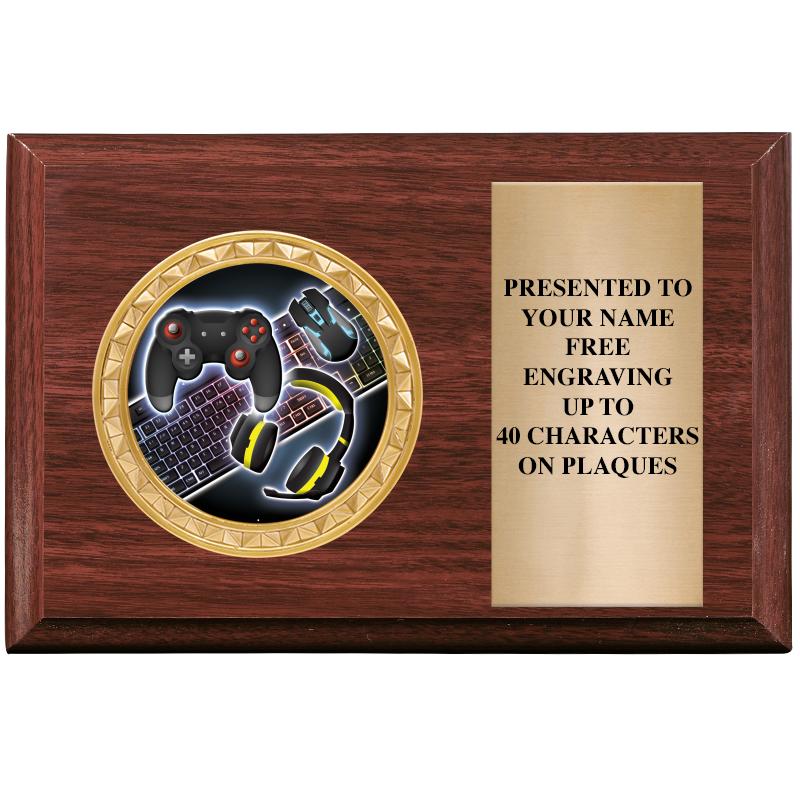 6" X 4" WOOD INSERT PLQ