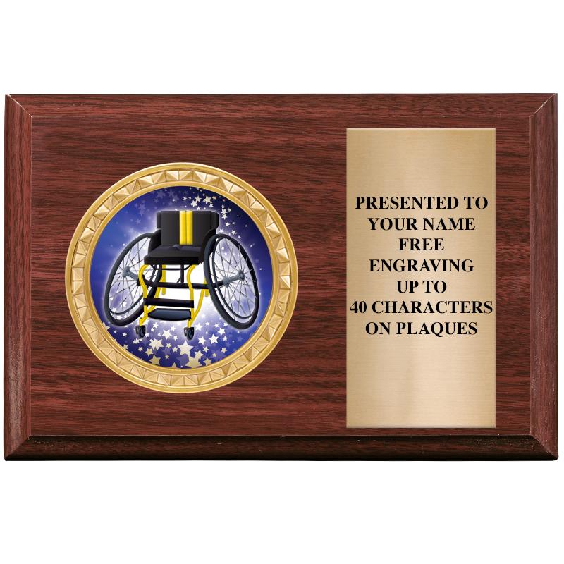 6" X 4" WOOD INSERT PLQ