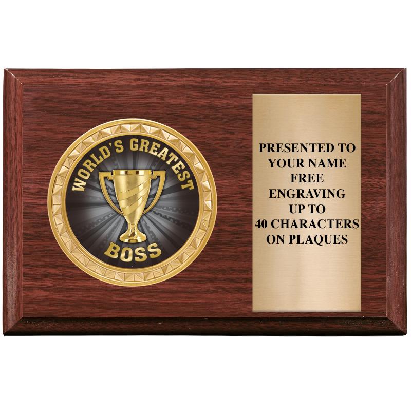 6" X 4" WOOD INSERT PLQ