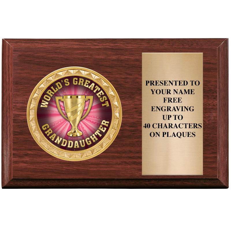 6" X 4" WOOD INSERT PLQ