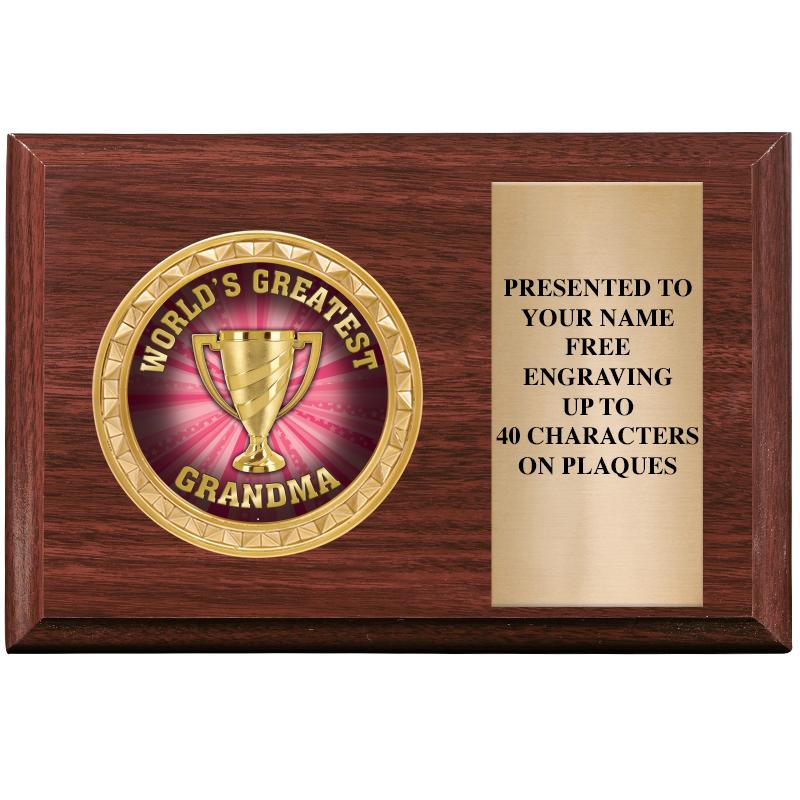 6" X 4" WOOD INSERT PLQ