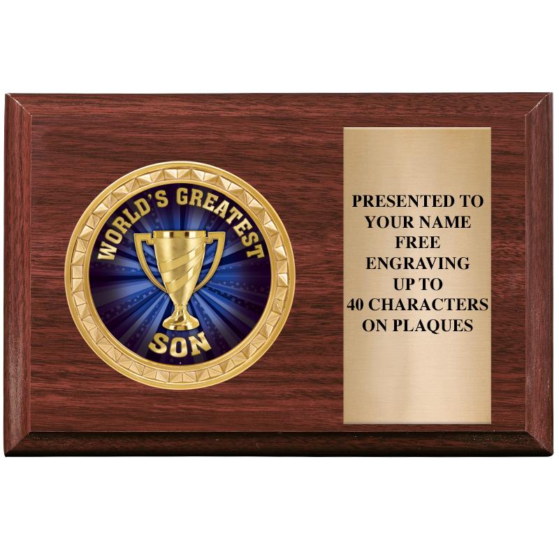 6" X 4" WOOD INSERT PLQ