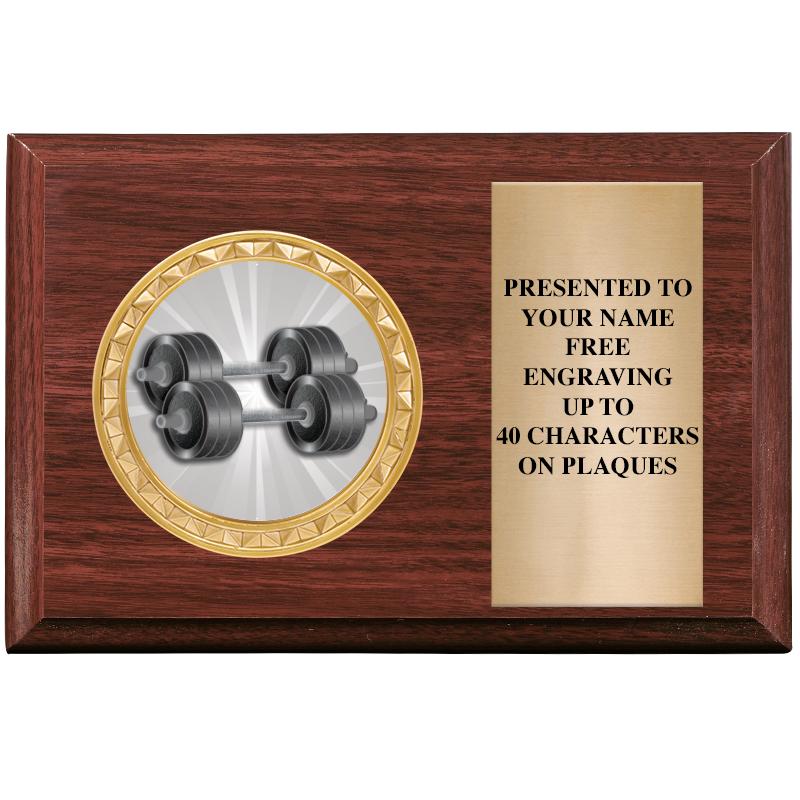 6" X 4" WOOD INSERT PLQ