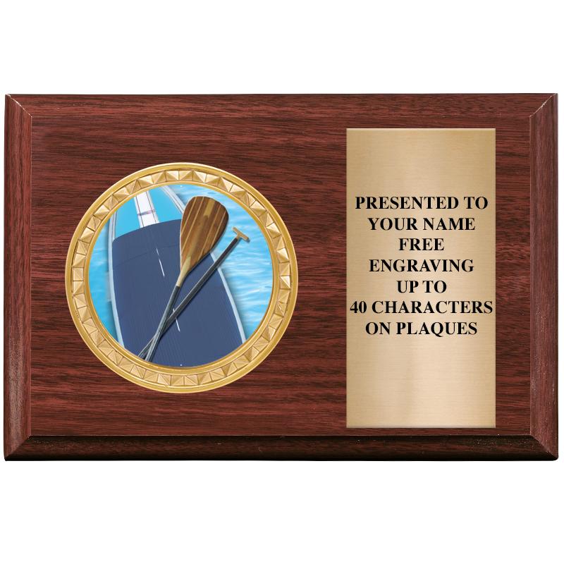 6" X 4" WOOD INSERT PLQ