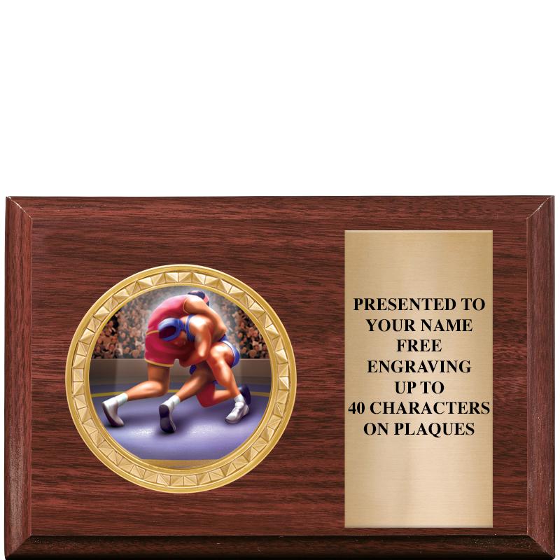 6" X 4" WOOD INSERT PLQ