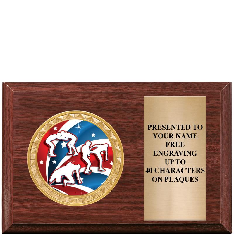 6" X 4" WOOD INSERT PLQ