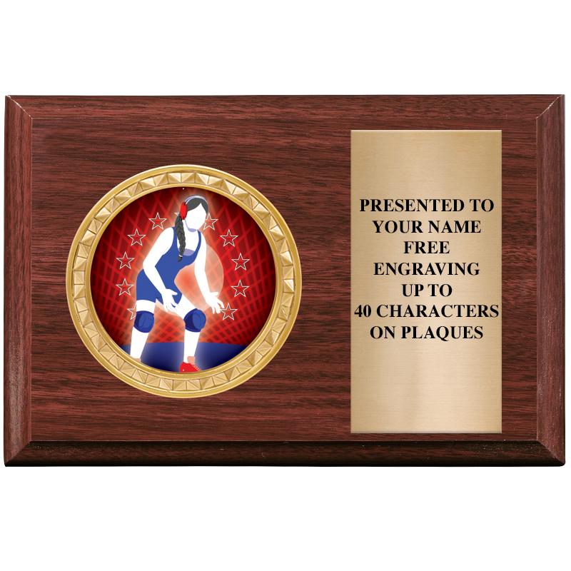 6" X 4" WOOD INSERT PLQ