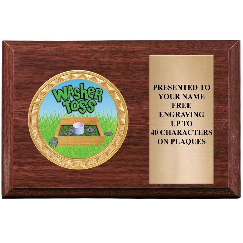 6" X 4" WOOD INSERT PLQ