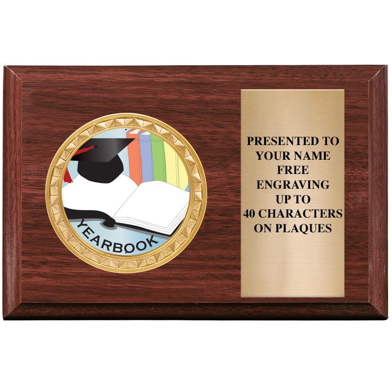 6" X 4" WOOD INSERT PLQ