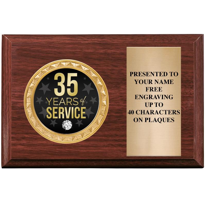 6" X 4" WOOD INSERT PLQ