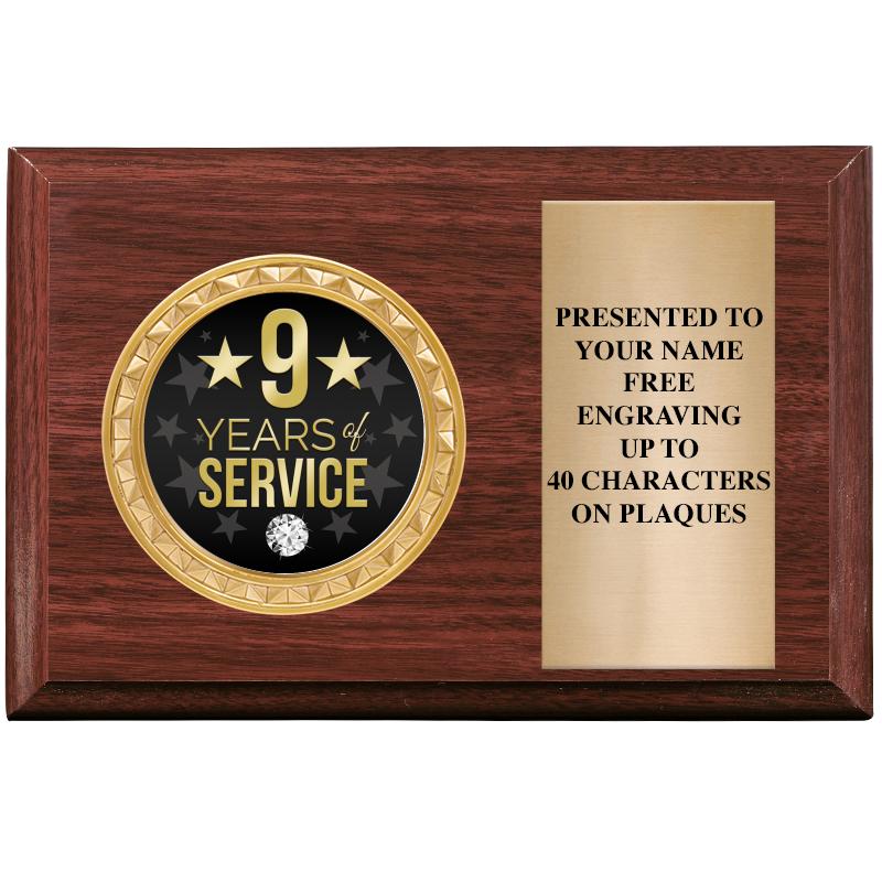 6" X 4" WOOD INSERT PLQ