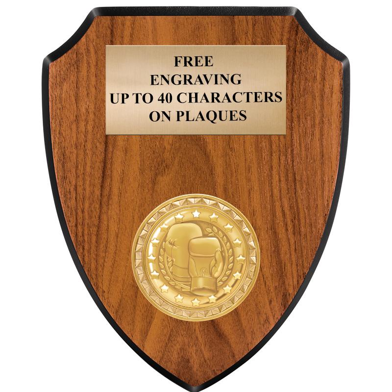 6"X7.5" WOOD SHIELD INSERT PLQ