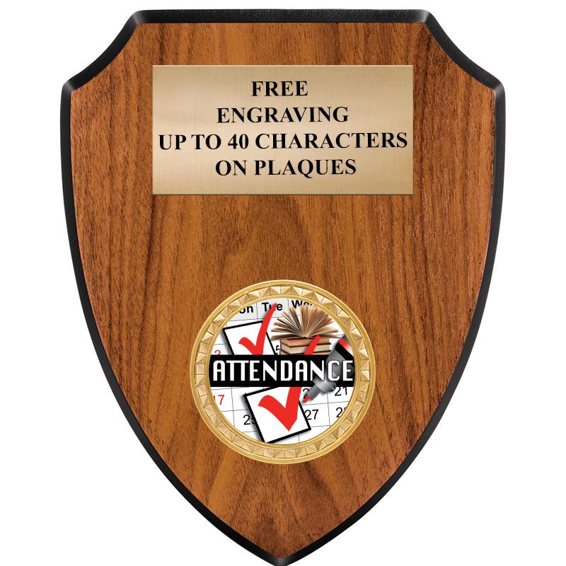 6"X7.5" WOOD SHIELD INSERT PLQ