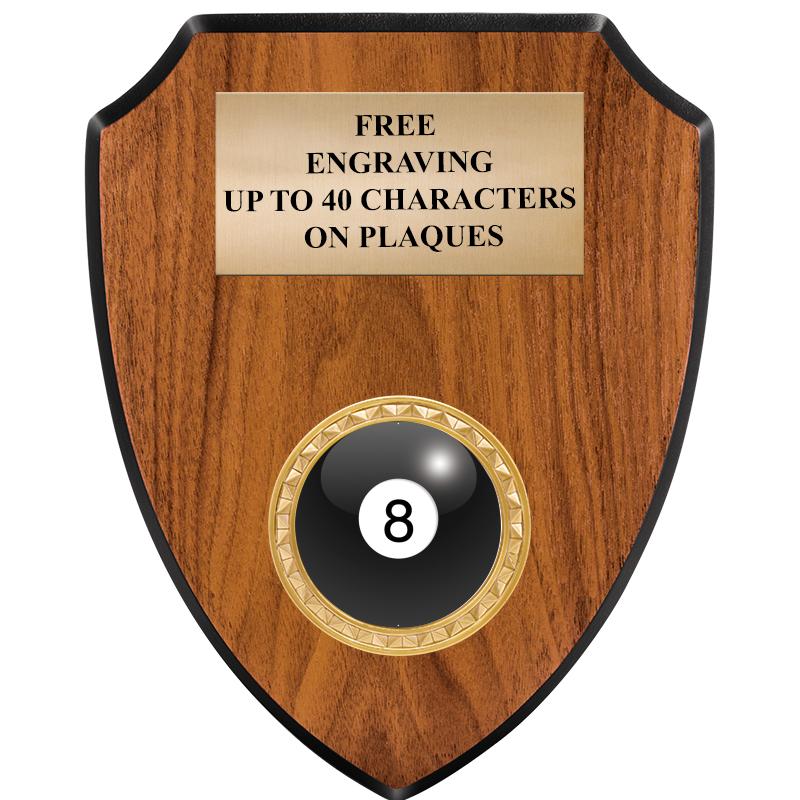 6"X7.5" WOOD SHIELD INSERT PLQ