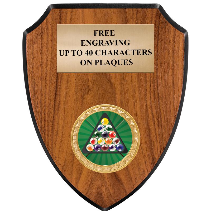 6"X7.5" WOOD SHIELD INSERT PLQ