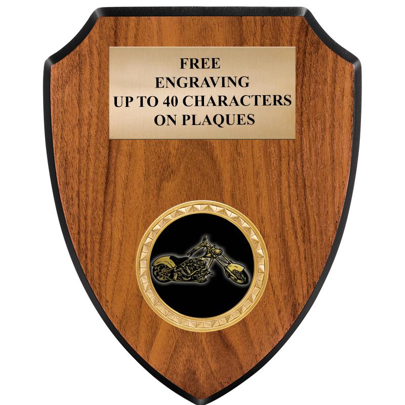 6"X7.5" WOOD SHIELD INSERT PLQ