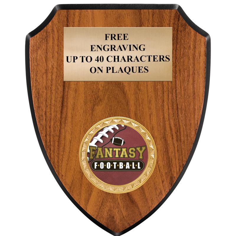 6"X7.5" WOOD SHIELD INSERT PLQ
