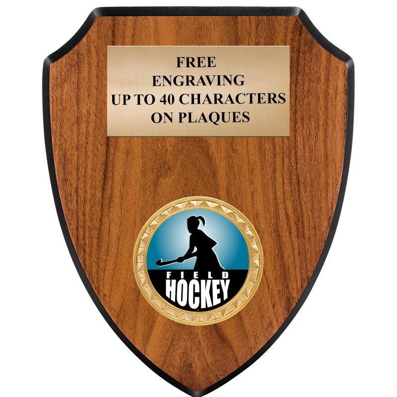 6"X7.5" WOOD SHIELD INSERT PLQ