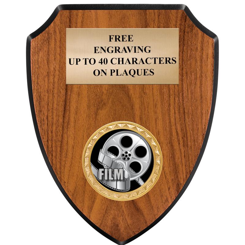 6"X7.5" WOOD SHIELD INSERT PLQ