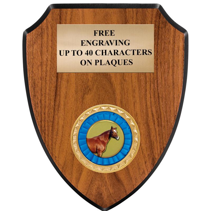 6"X7.5" WOOD SHIELD INSERT PLQ