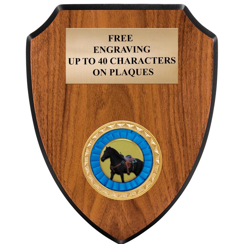 6"X7.5" WOOD SHIELD INSERT PLQ