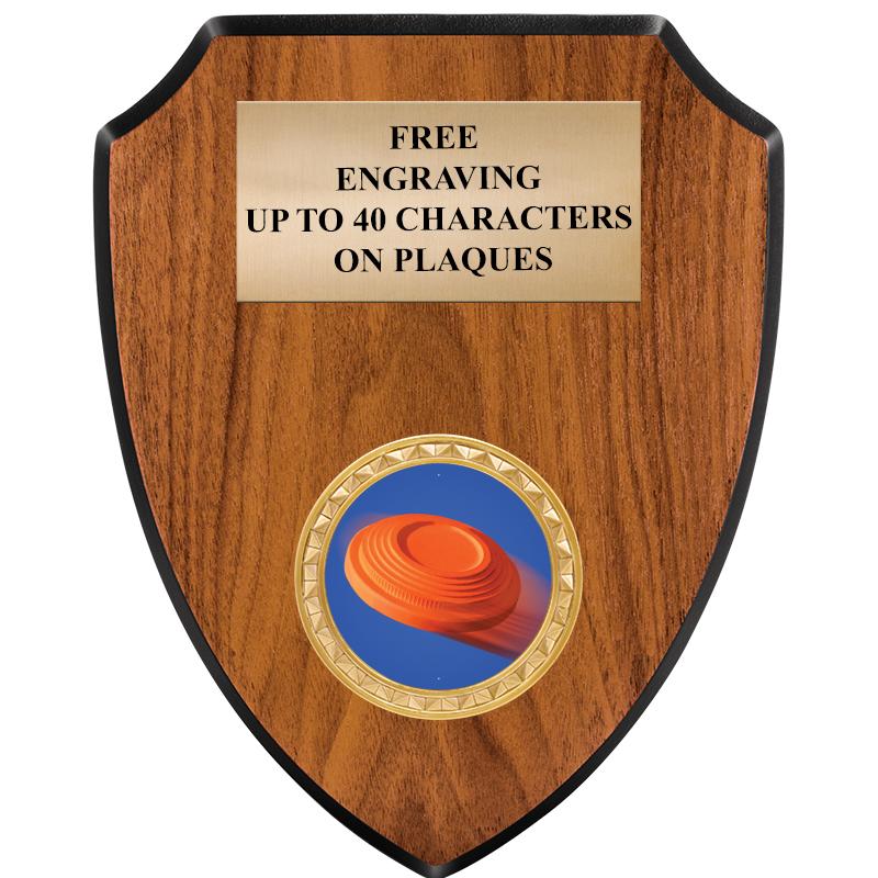 6"X7.5" WOOD SHIELD INSERT PLQ