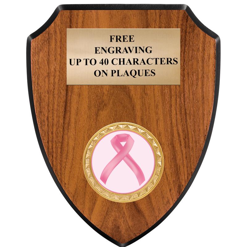 6"X7.5" WOOD SHIELD INSERT PLQ