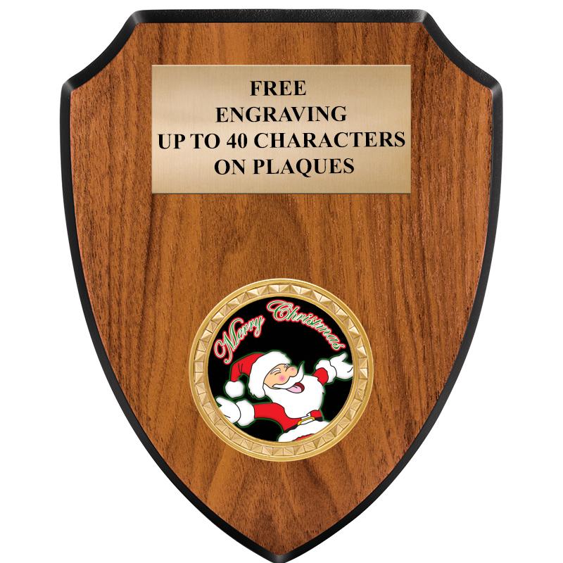 6"X7.5" WOOD SHIELD INSERT PLQ