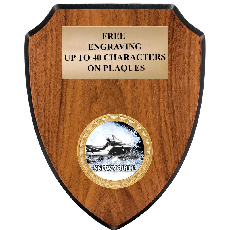 6"X7.5" WOOD SHIELD INSERT PLQ