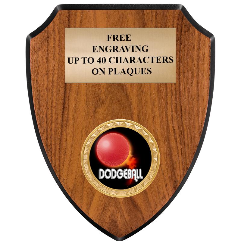 6"X7.5" WOOD SHIELD INSERT PLQ