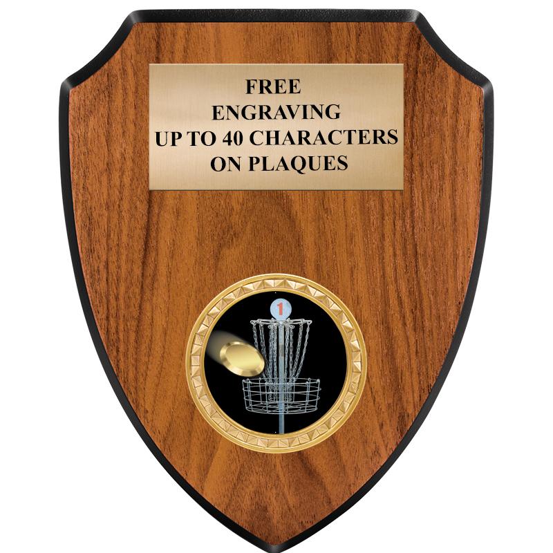 6"X7.5" WOOD SHIELD INSERT PLQ