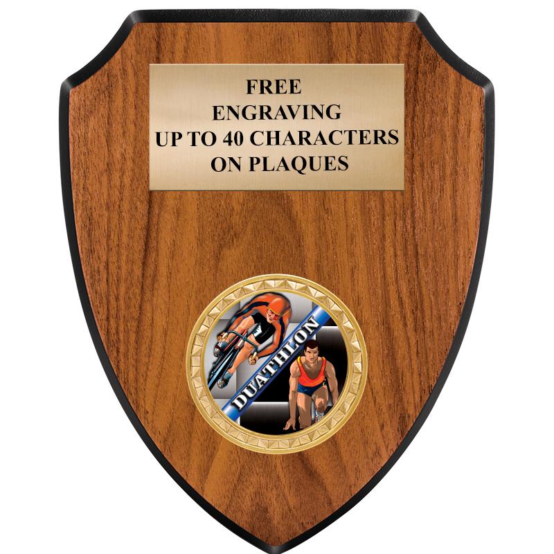 6"X7.5" WOOD SHIELD INSERT PLQ
