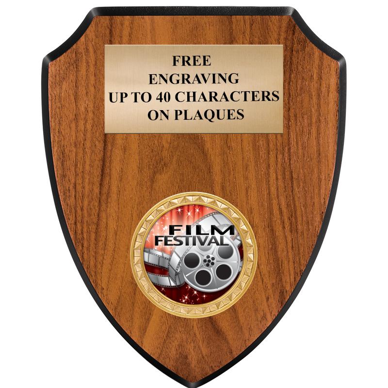 6"X7.5" WOOD SHIELD INSERT PLQ