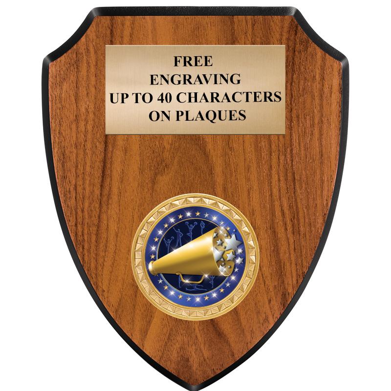 6"X7.5" WOOD SHIELD INSERT PLQ