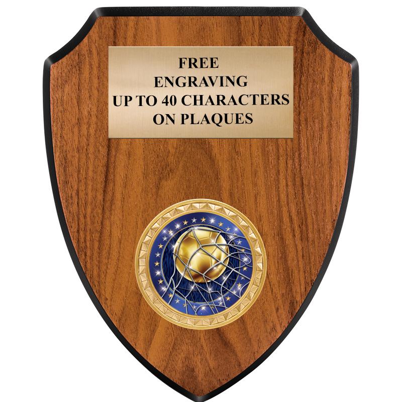 6"X7.5" WOOD SHIELD INSERT PLQ