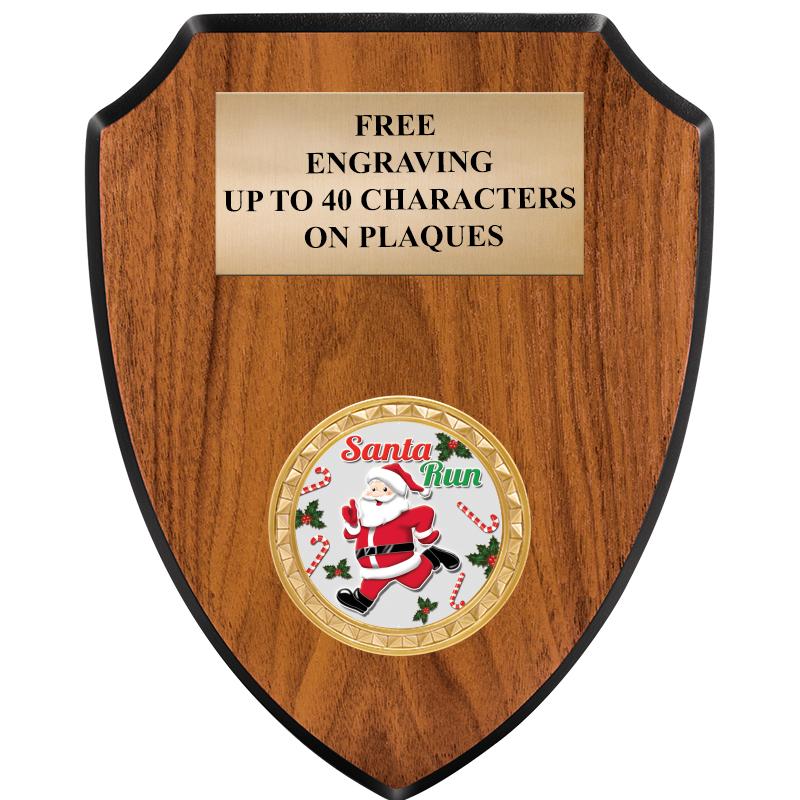 6"X7.5" WOOD SHIELD INSERT PLQ