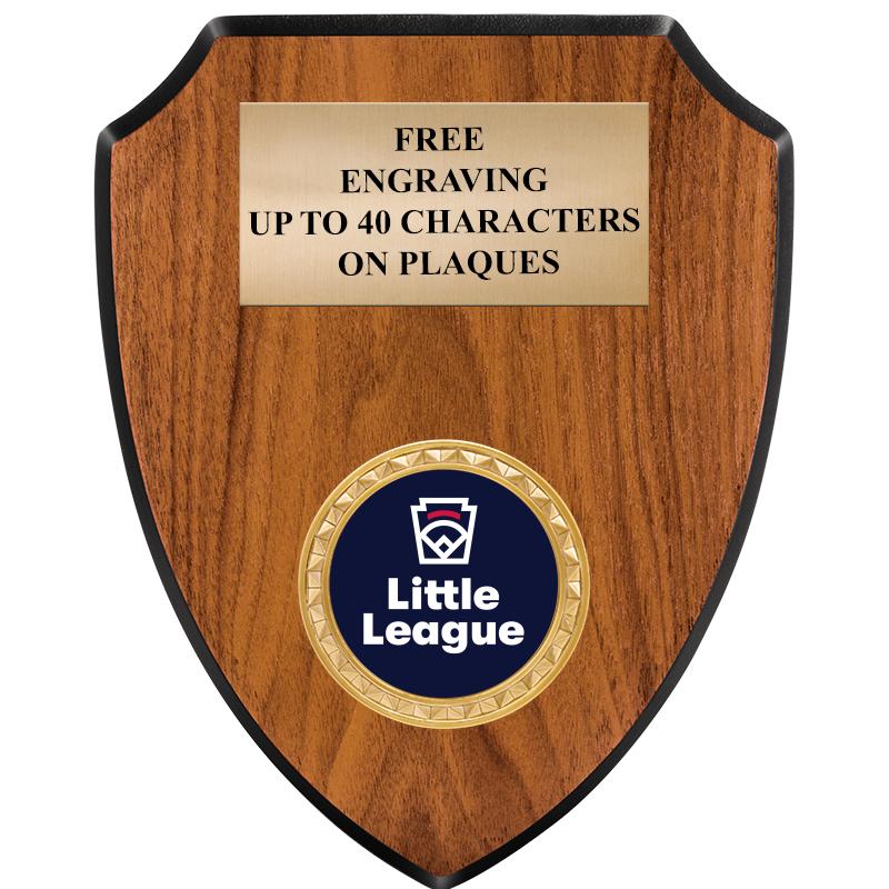 6"X7.5" WOOD SHIELD INSERT PLQ