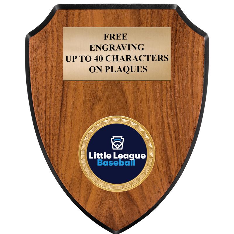 6"X7.5" WOOD SHIELD INSERT PLQ