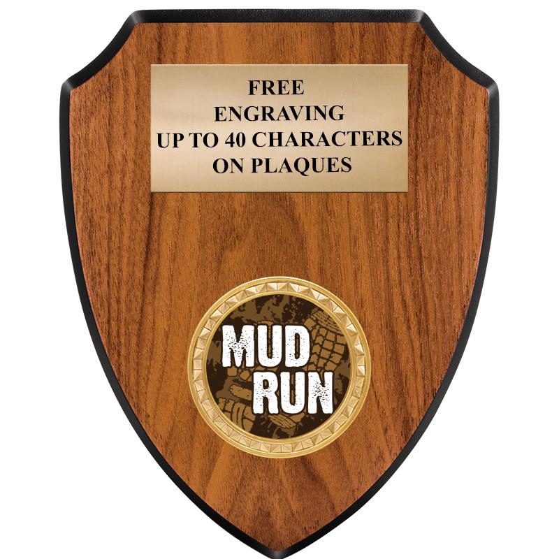 6"X7.5" WOOD SHIELD INSERT PLQ