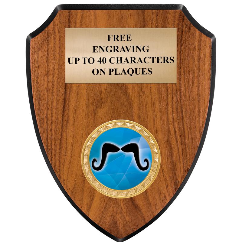 6"X7.5" WOOD SHIELD INSERT PLQ