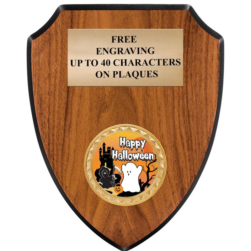 6"X7.5" WOOD SHIELD INSERT PLQ