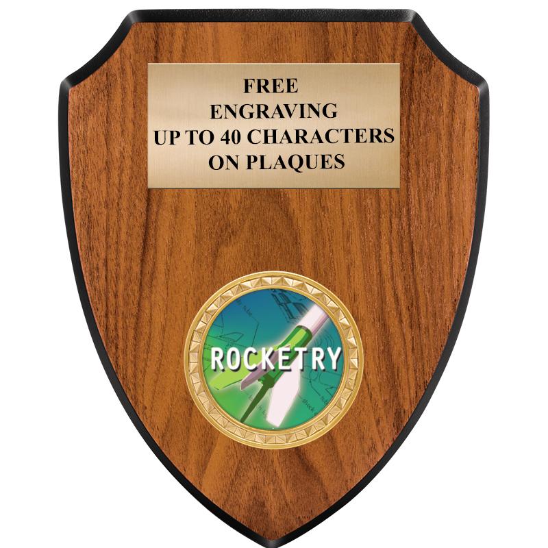 6"X7.5" WOOD SHIELD INSERT PLQ