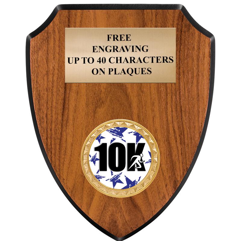 6"X7.5" WOOD SHIELD INSERT PLQ