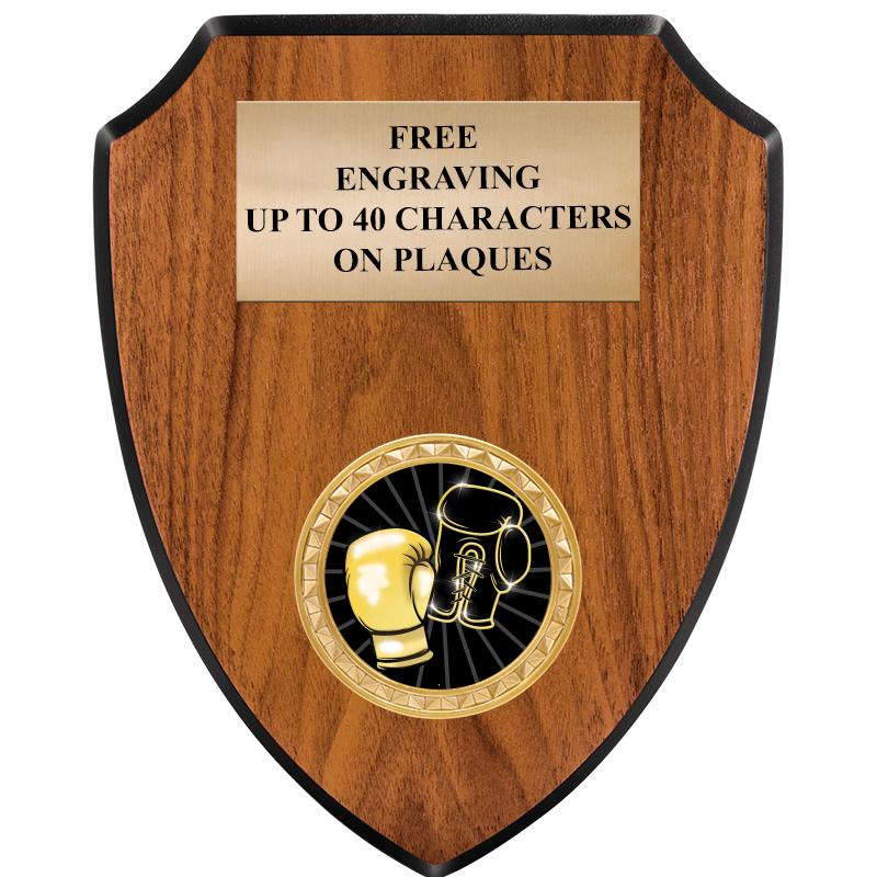 6"X7.5" WOOD SHIELD INSERT PLQ