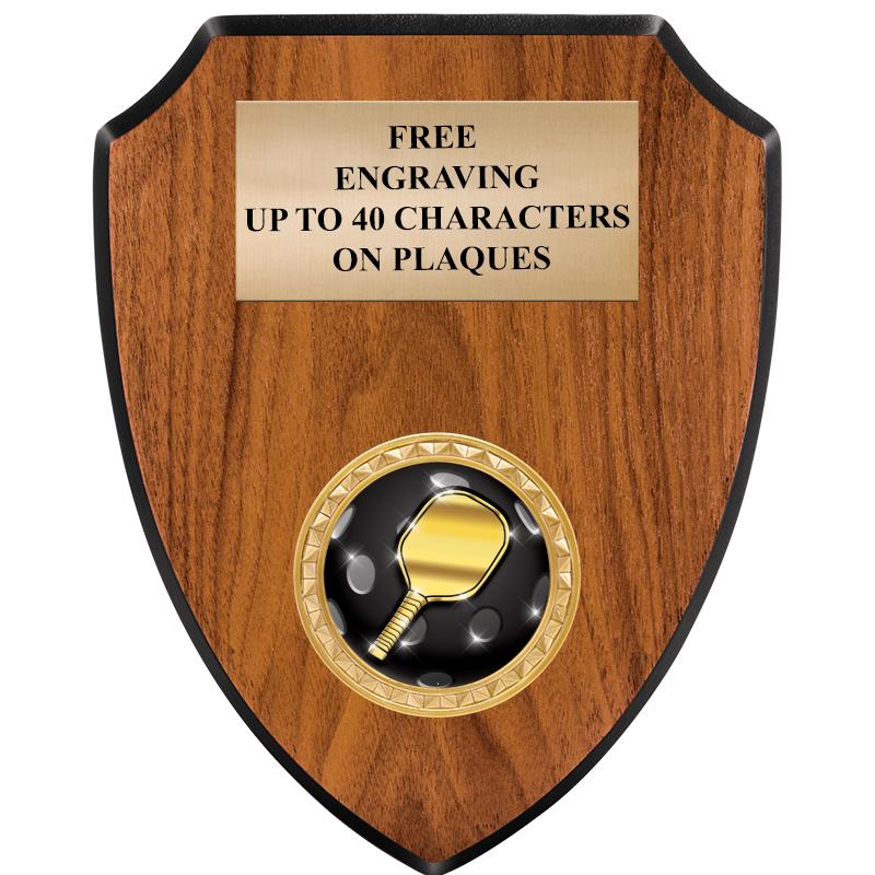 6"X7.5" WOOD SHIELD INSERT PLQ