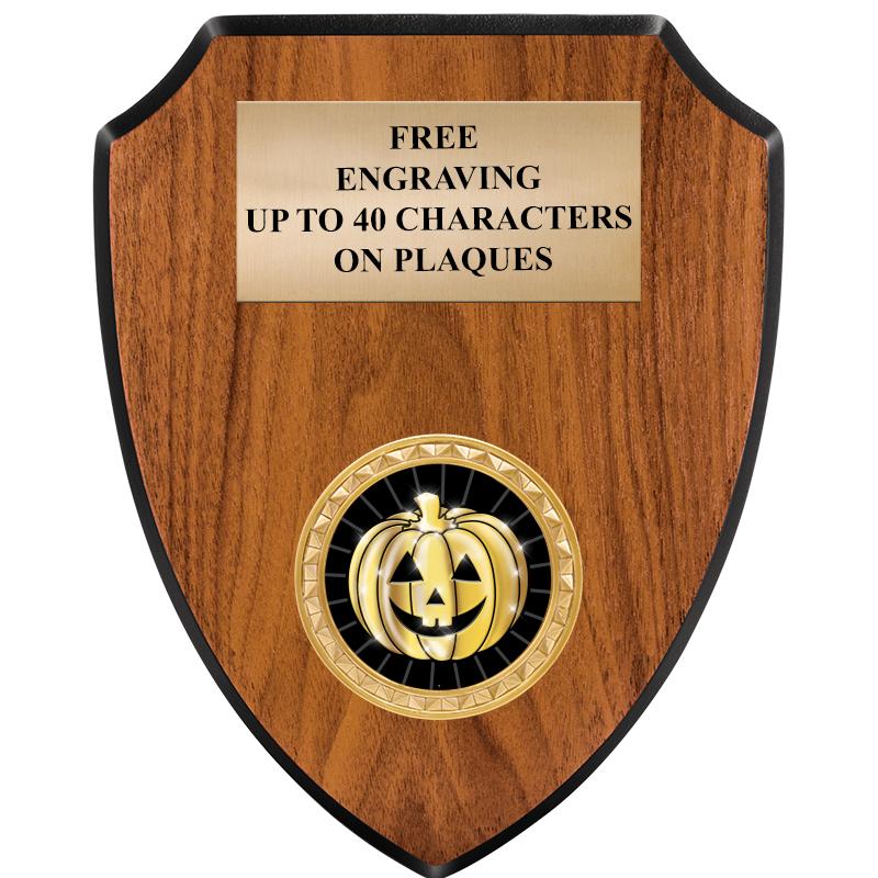 6"X7.5" WOOD SHIELD INSERT PLQ